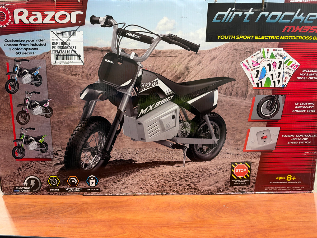 Razor dirt rocket (youth sport electric motocross bike)
