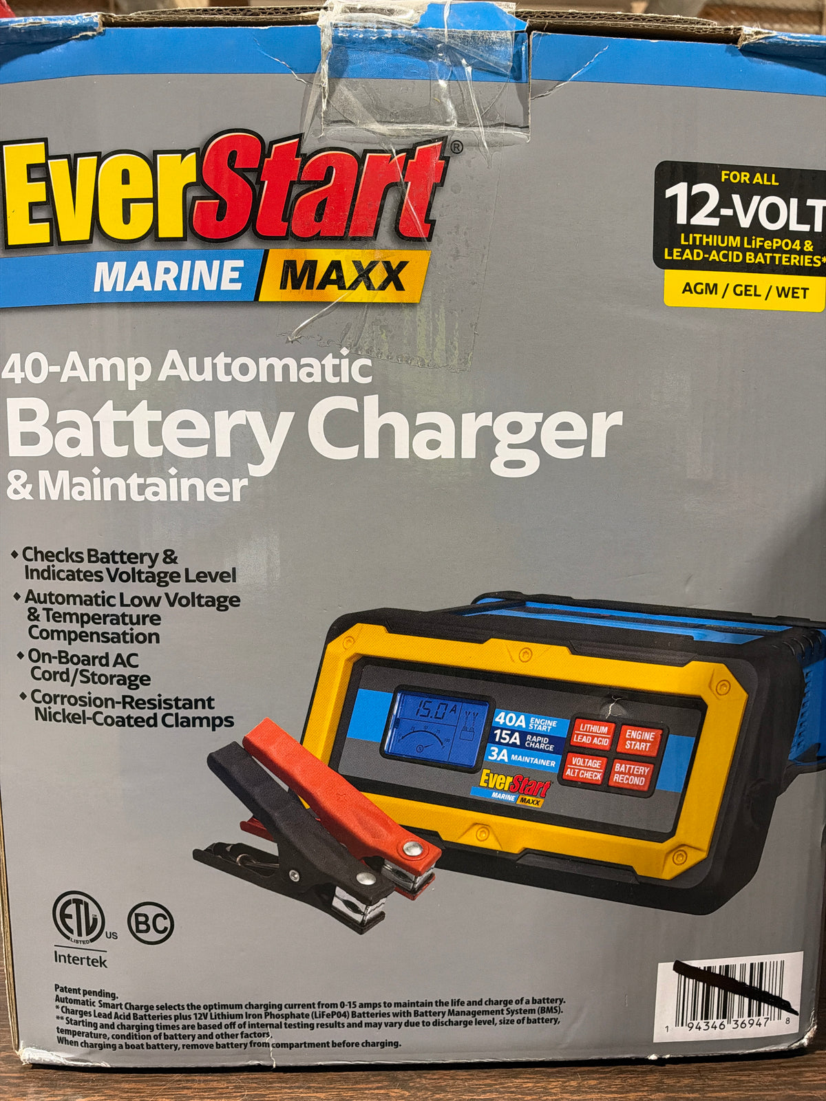 EverStart marine maxx Battery Charger & Maintainer (40 amp)